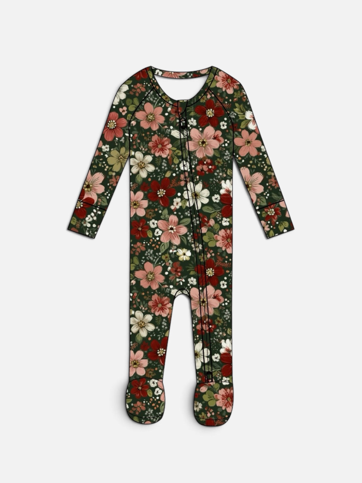 Footed Sleeper | Moody Blooms
