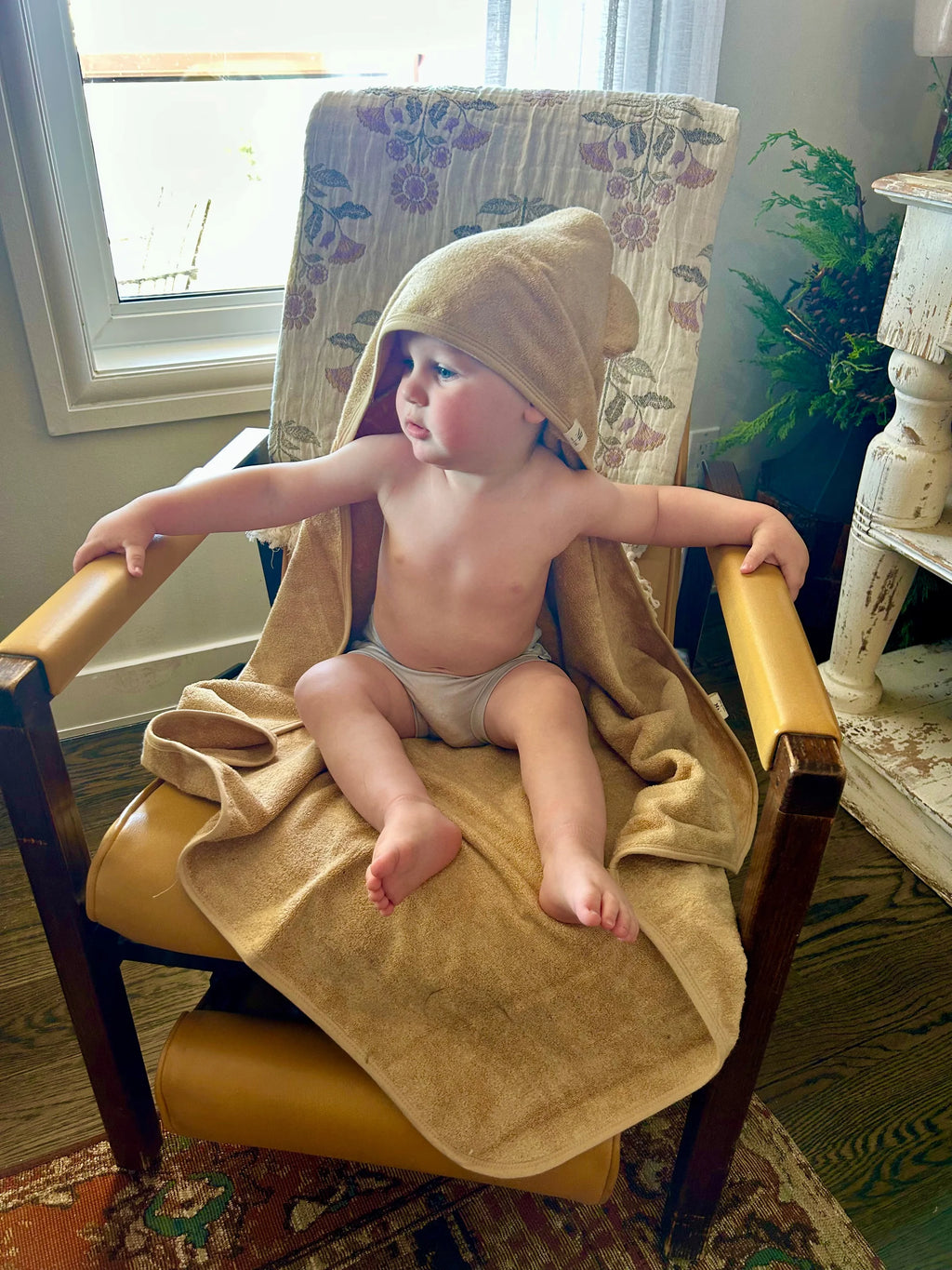 Hooded Bear Towel | Harvest